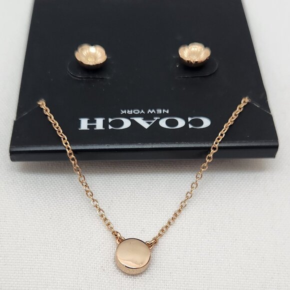 Coach Necklace And Earrings #707 - Picture 6 of 12